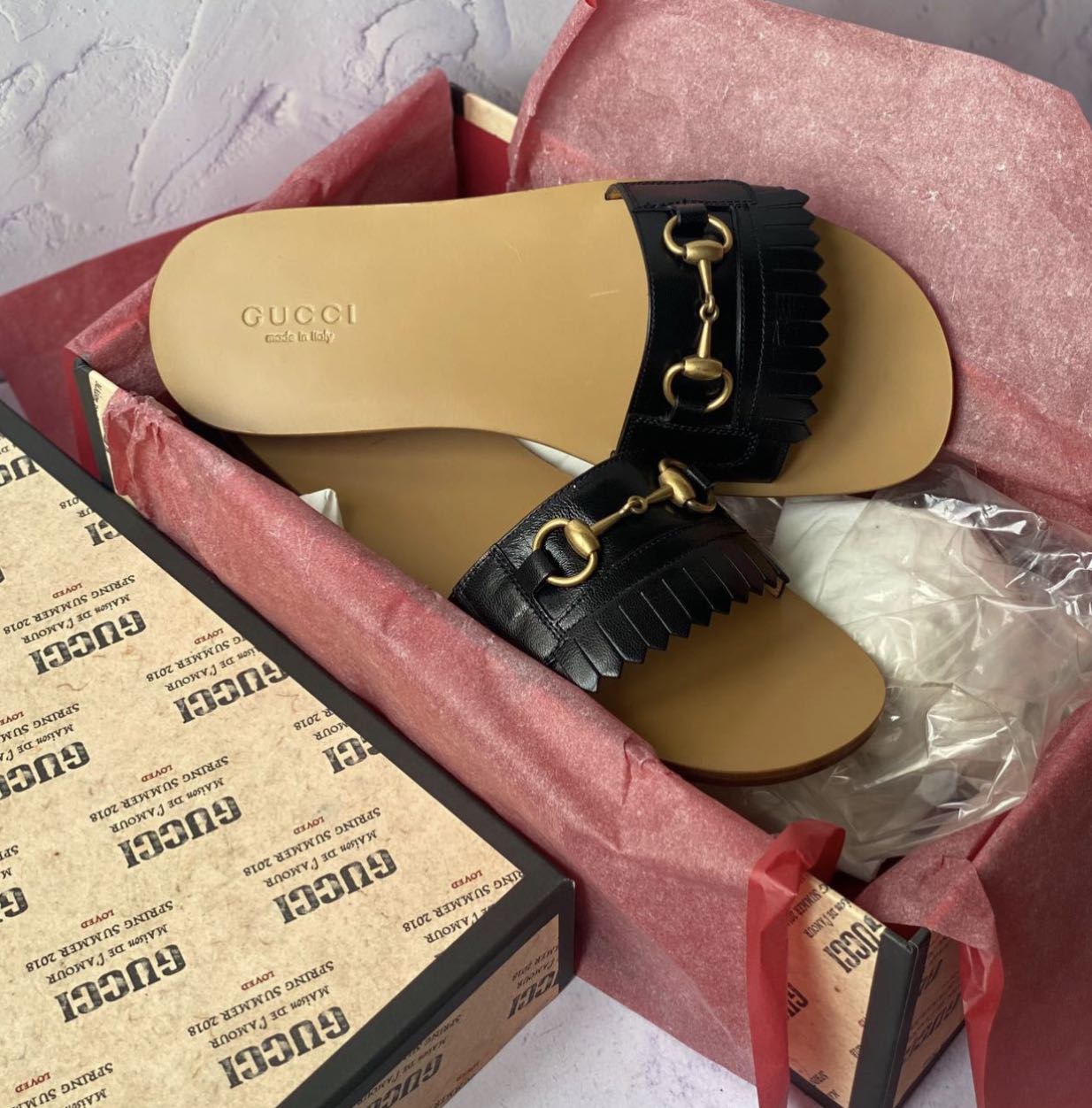 AUTHENTIC GUCCI HORSEBIT MEN SANDAL