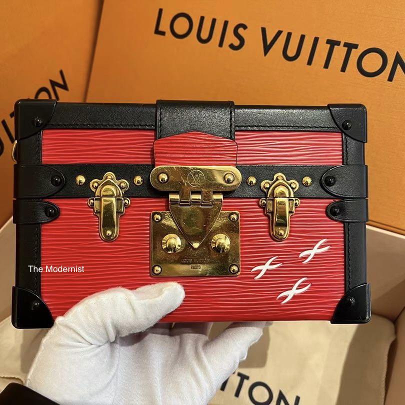 Louis vuitton on sale petite malle red