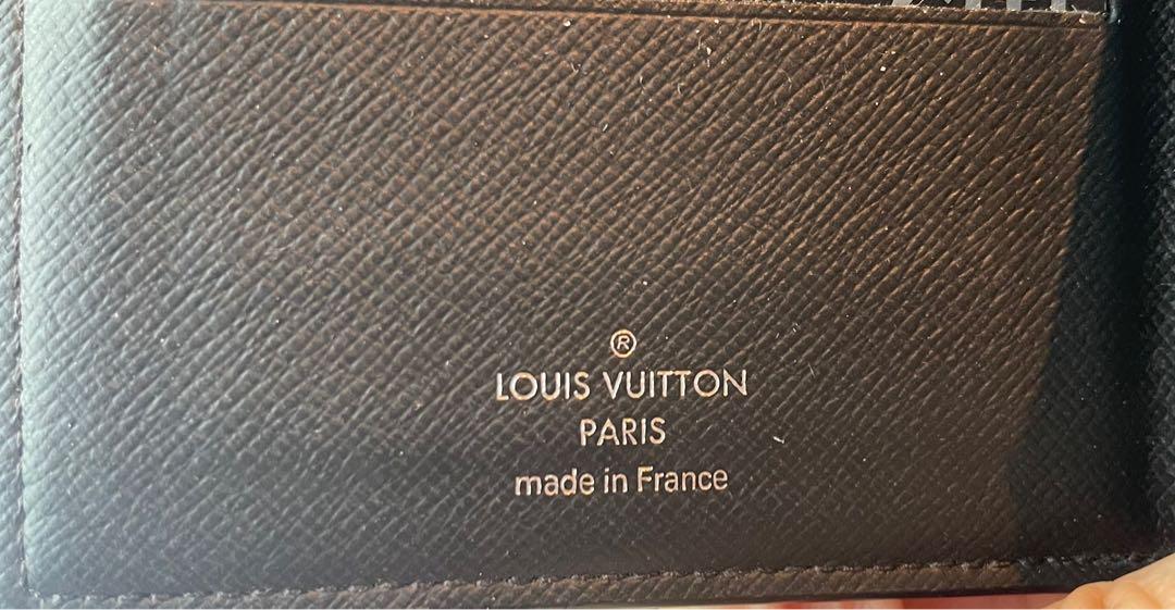 LOUIS VUITTON LV Damier Graphite Portefeiulle Amerigo Used Wallet N60053  #AG670