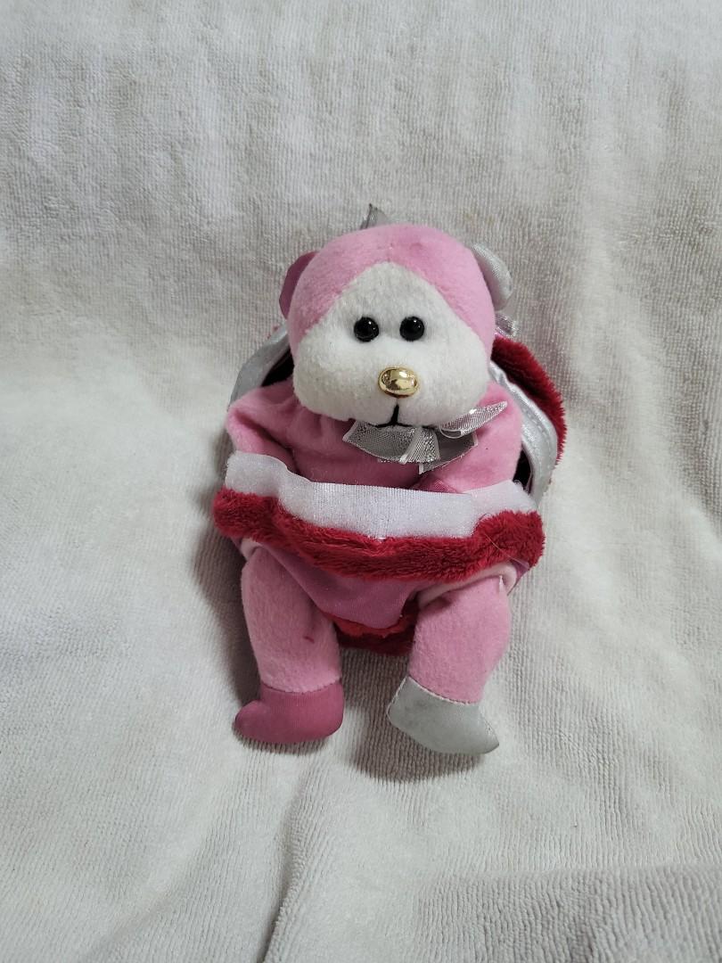 Authentic Mega Rare Skansen Beanie Kids BK Gold Nose Josephine the Bauble Bear Beanie Plush Soft Toy