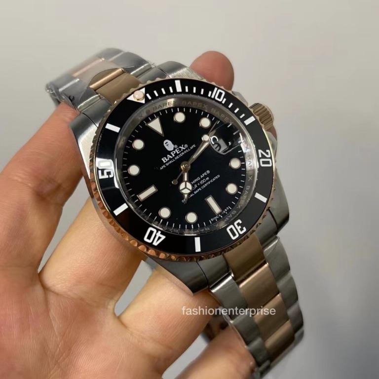 Bape Type 1 T1 BAPEX Watch Black Rose Gold FW21 Men s Fashion