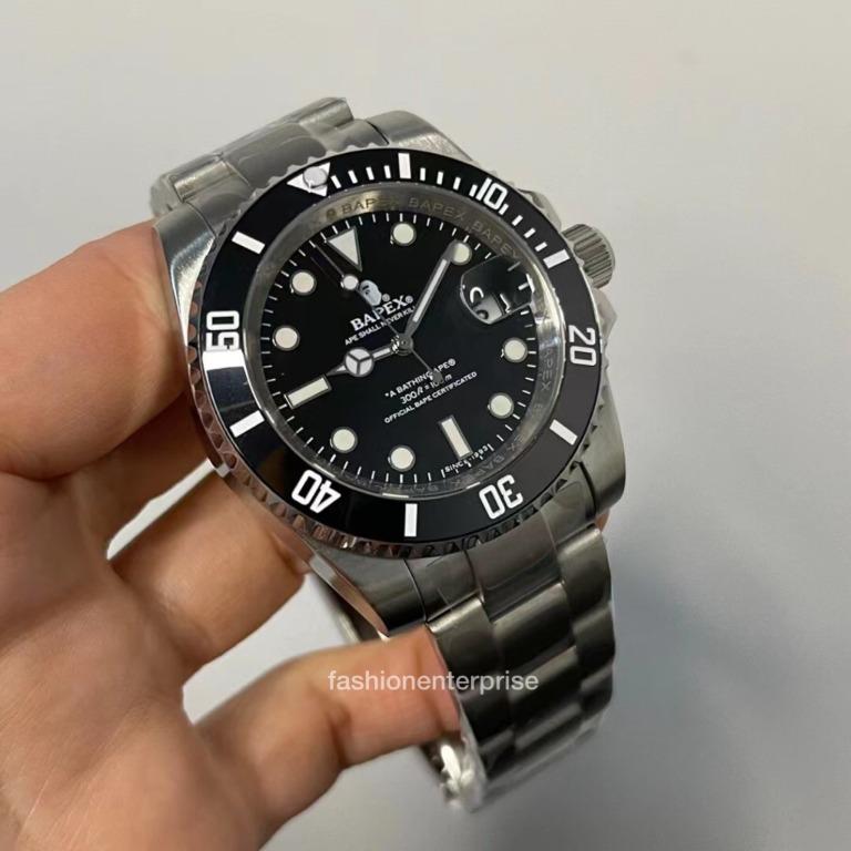 A BATHING APE - BAPEX TYPE 1 BLACK - 時計