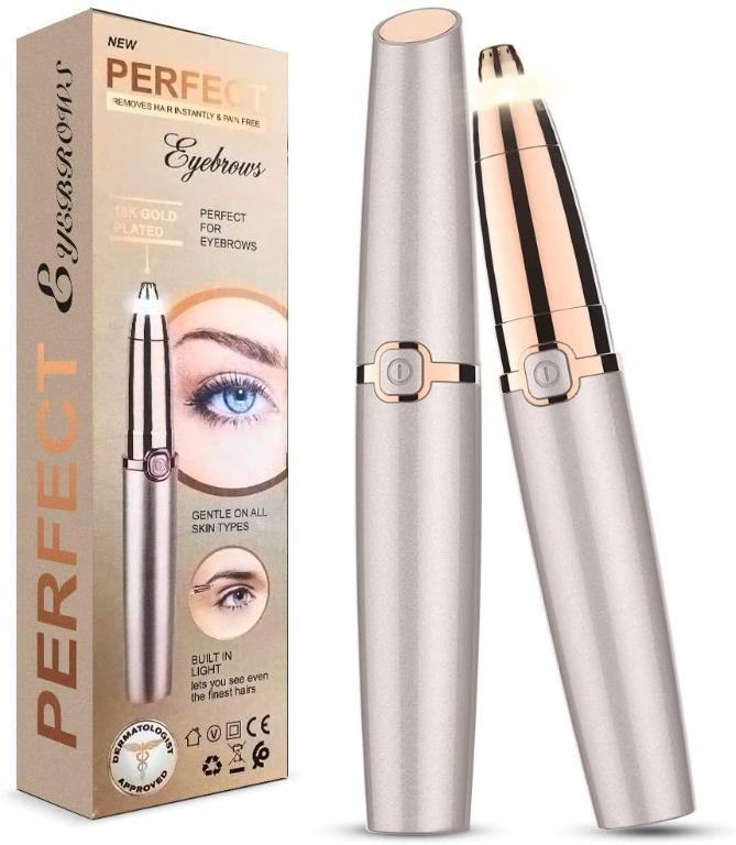 Buy In Eyebrow Hair Trimmer, 2022 Upgraded Electric Eyebrow Hair Remover  Painless With LED Light Precision Eyebrow Trimmer Portable Razor Facial Hair  Removal Tool For Men Women Online At Lowest | Electric