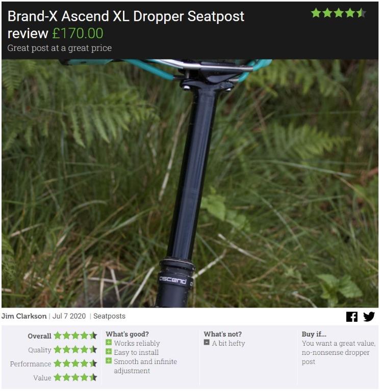 Brand-X Ascend Dropper Seatpost