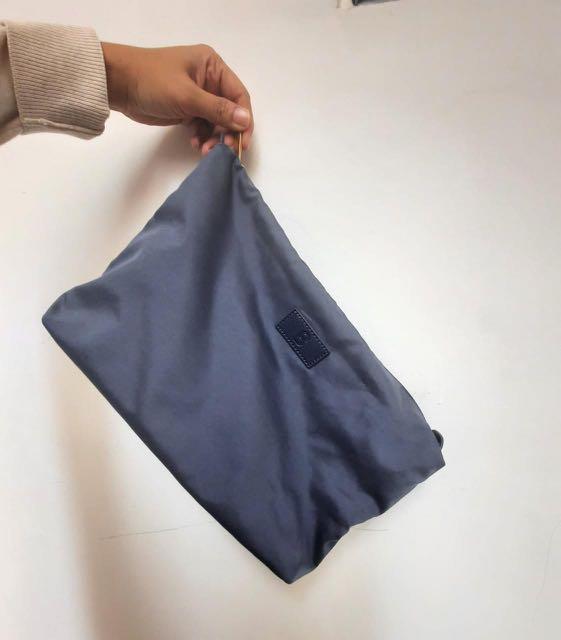 Jual izzy canvas bag tote buttonscarves blue - Kota Bekasi - Chippie