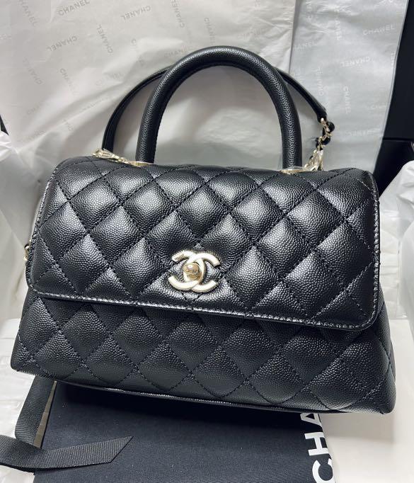 Chanel 21K Coco Handle Black Caviar in LGHW, Luxury, Bags & Wallets on  Carousell