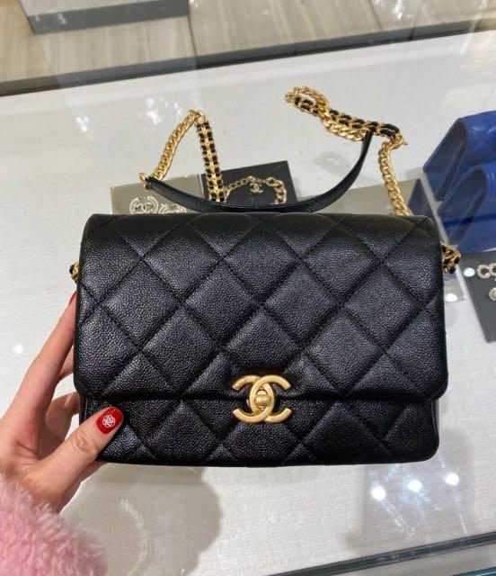 Chanel caviar sales sling bag