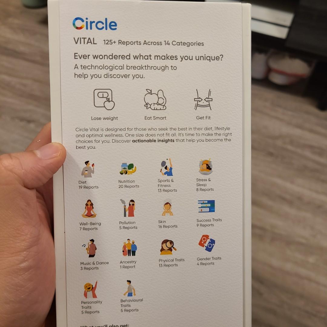 Circle vital DNA collector kit, 健康及營養食用品, 健康監測儀和體重秤 Carousell