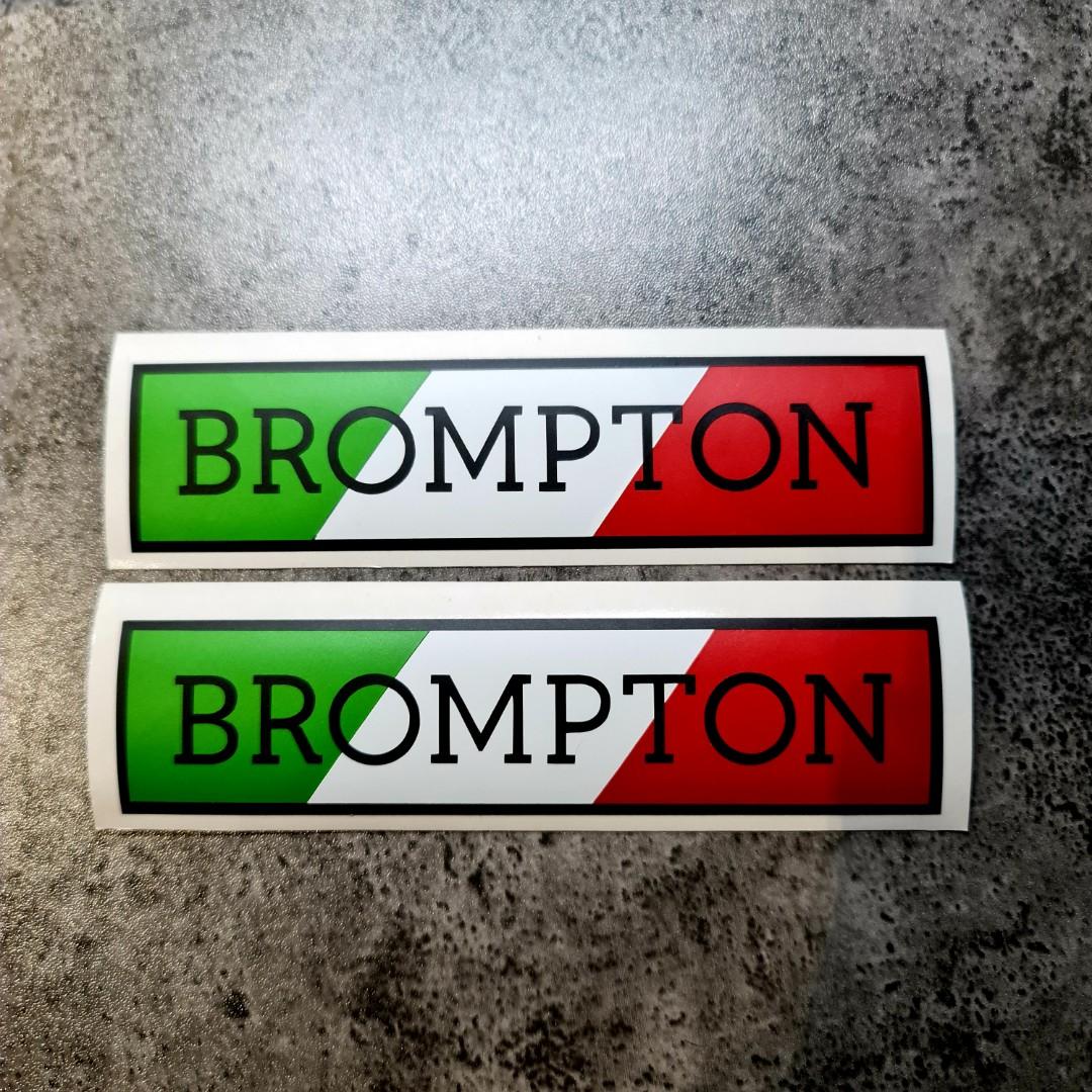 Customised Brompton Sticker, Sports Equipment, Bicycles & Parts, Parts ...