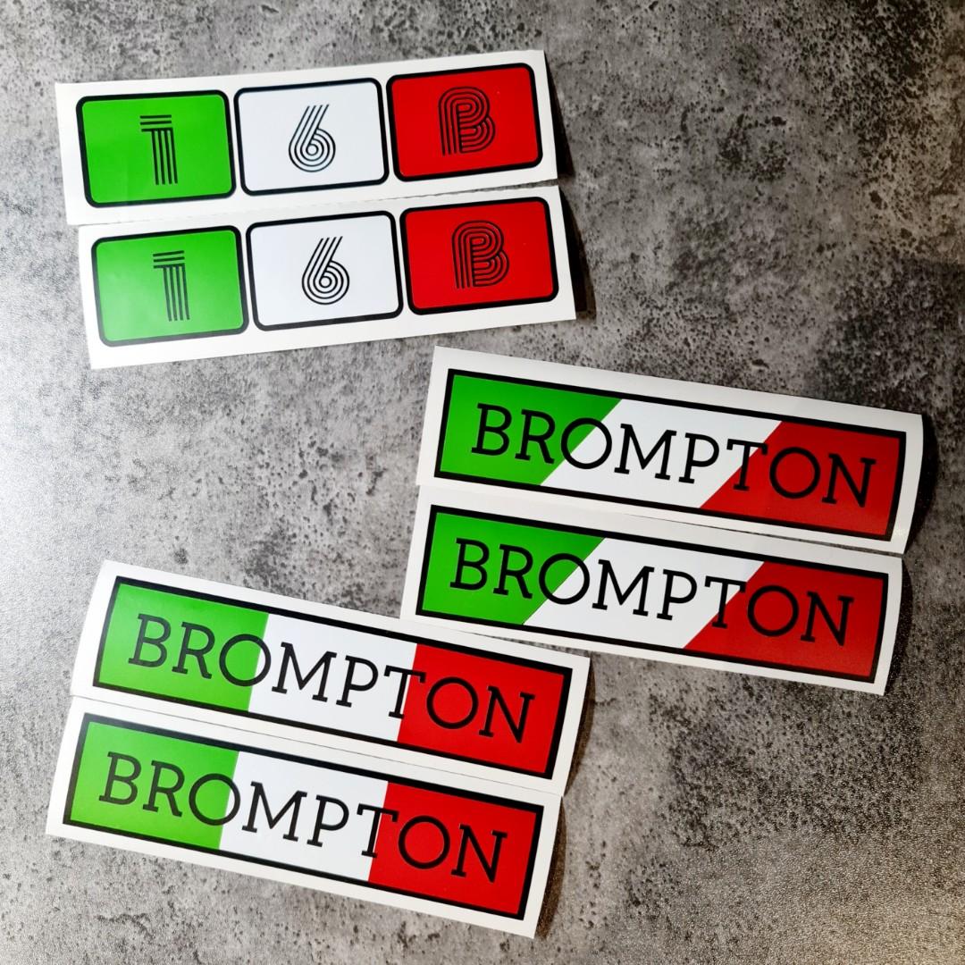 Customised Brompton Sticker, Sports Equipment, Bicycles & Parts, Parts ...