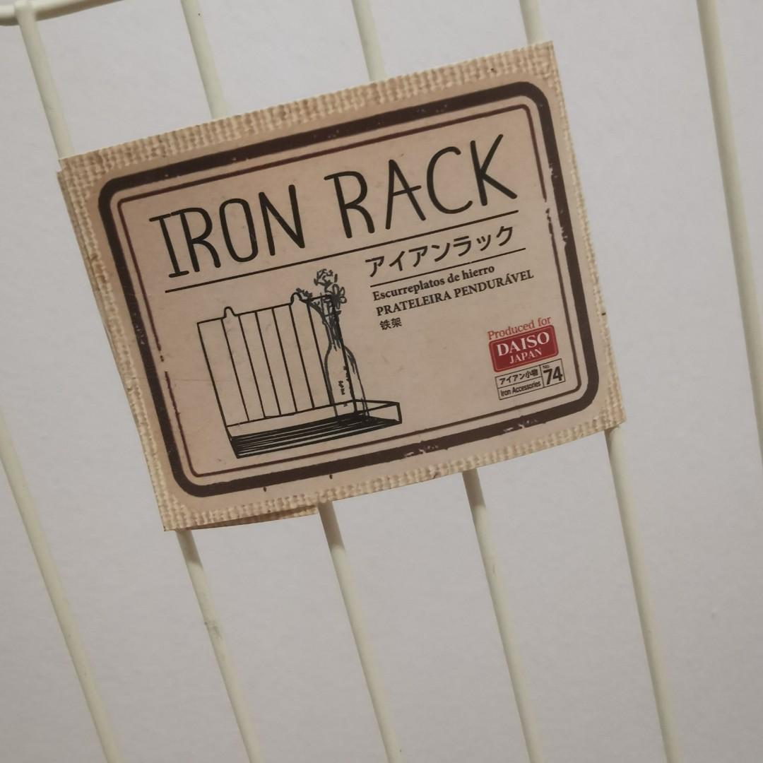 Daiso Iron Rack, Furniture & Home Living, Home Improvement