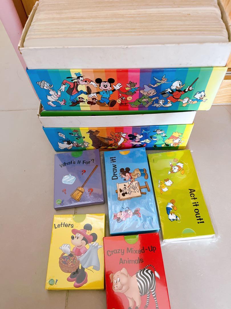 DWE迪士尼美語世界字詞卡talkalong cards +6盒全新卡, 興趣及遊戲, 書 