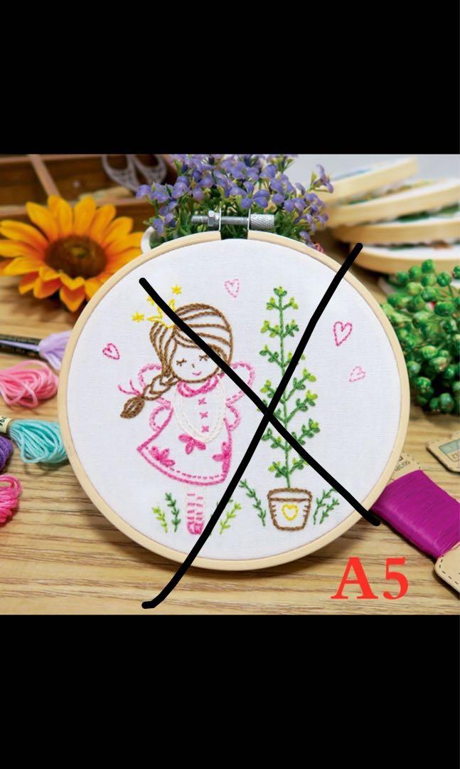 Embroidery Set Frame Beginner Needlework Kits Cross Stitch Set DIY Crafts  Sewing Home Decoration Handicraft course, Hobbies & Toys, Stationery & Craft,  Handmade Craft on Carousell