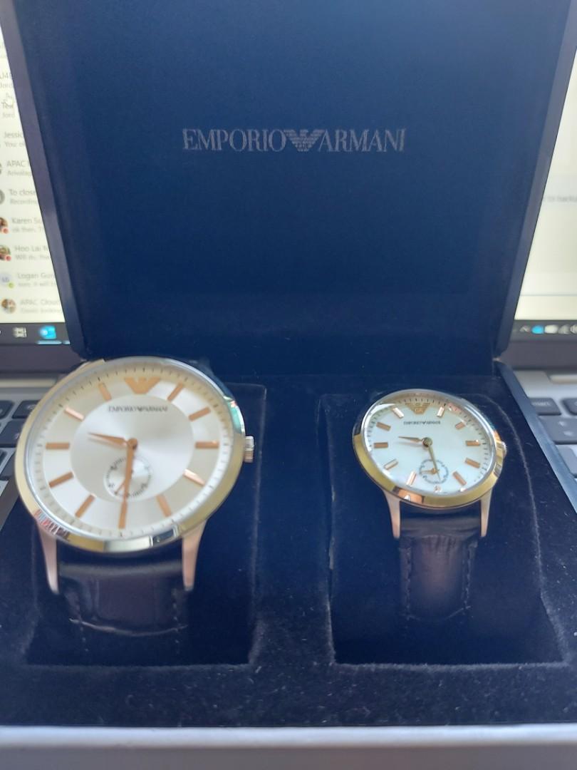 Valentine's Day Gift] Armani Armani watches men's and women's watches  couple watches official authentic AX7105