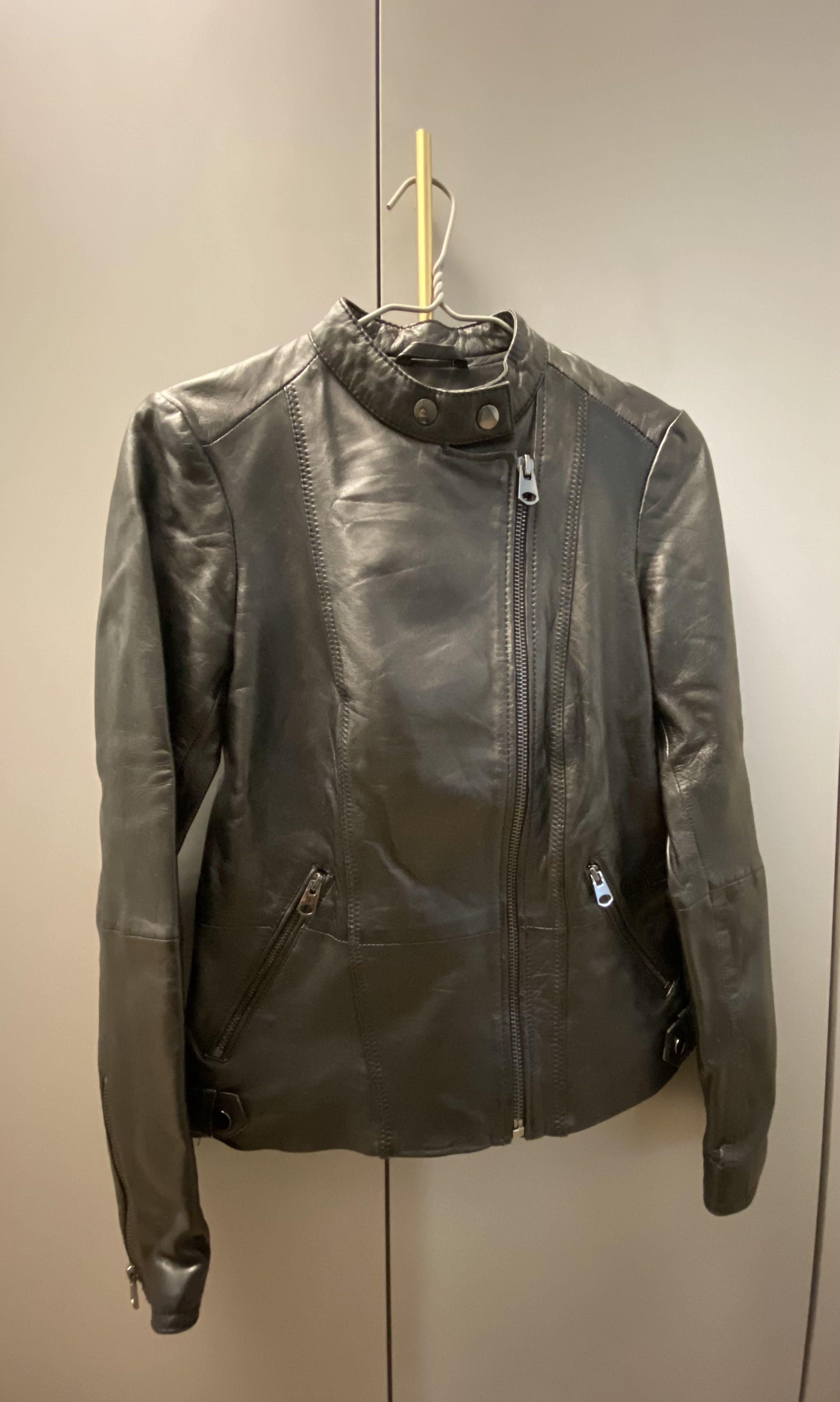 Esprit leather biker jacket online