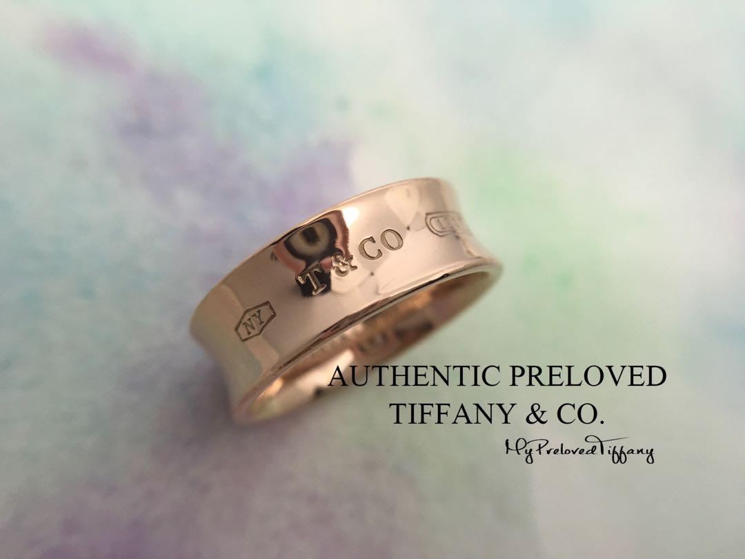 Excellent Authentic Tiffany Co. 1837 Rubedo Metal Medium Ring