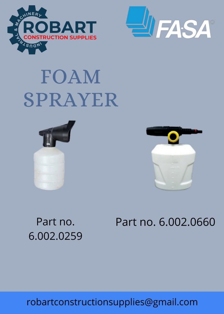 FASA FOAM SPRAYER, Commercial & Industrial, Industrial Equipment on Carousell