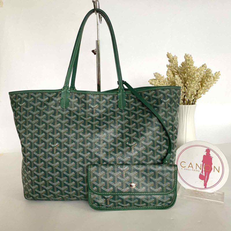 Goyard St Louis PM Green. Made in France, Luxury, Bags & Wallets on  Carousell