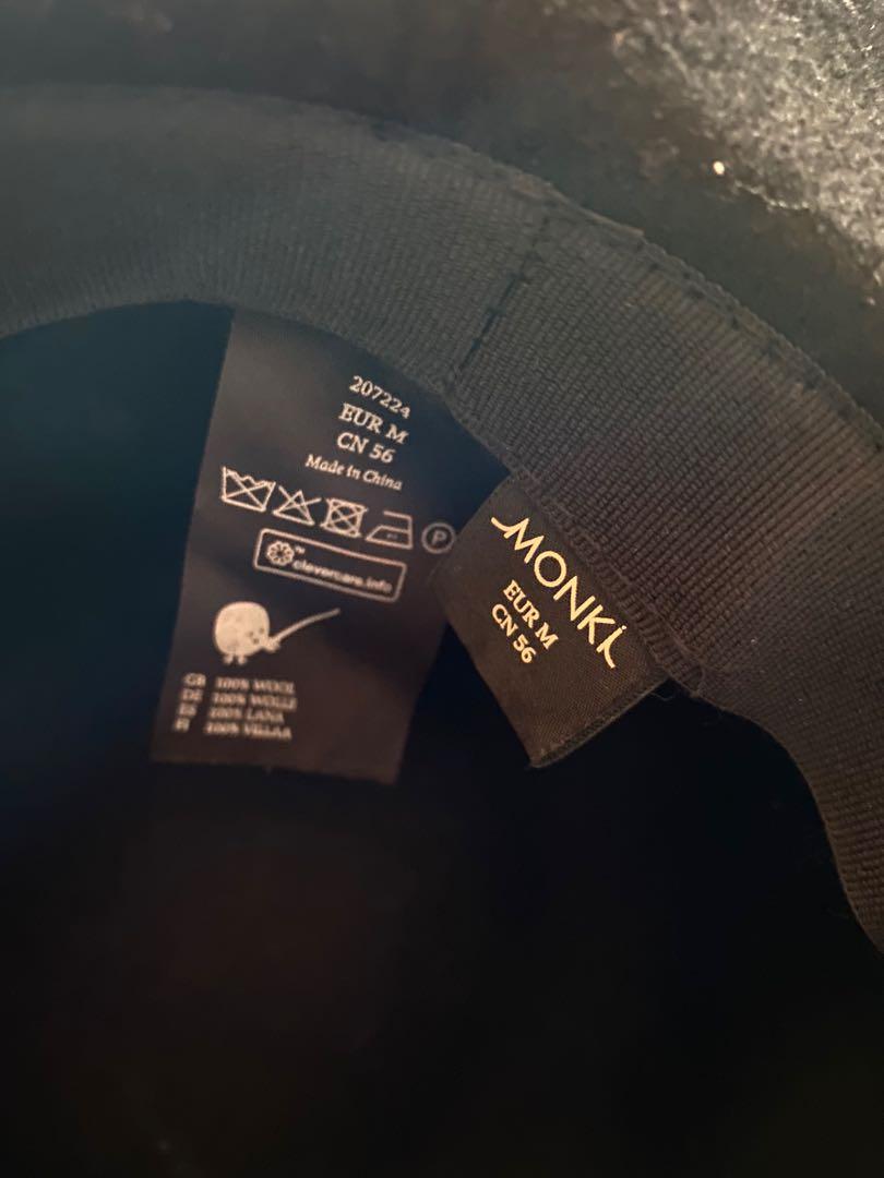Hat from Monki (Category: Hats & Beanies) located in Subang Jaya. Submitted by watermelonprincess (Listing ID 1143565721, Image 2). Description: Helping my friend sell her items as she moved abroad. Black hat from Monki — all black, do PM me for more pictures of info! :-).