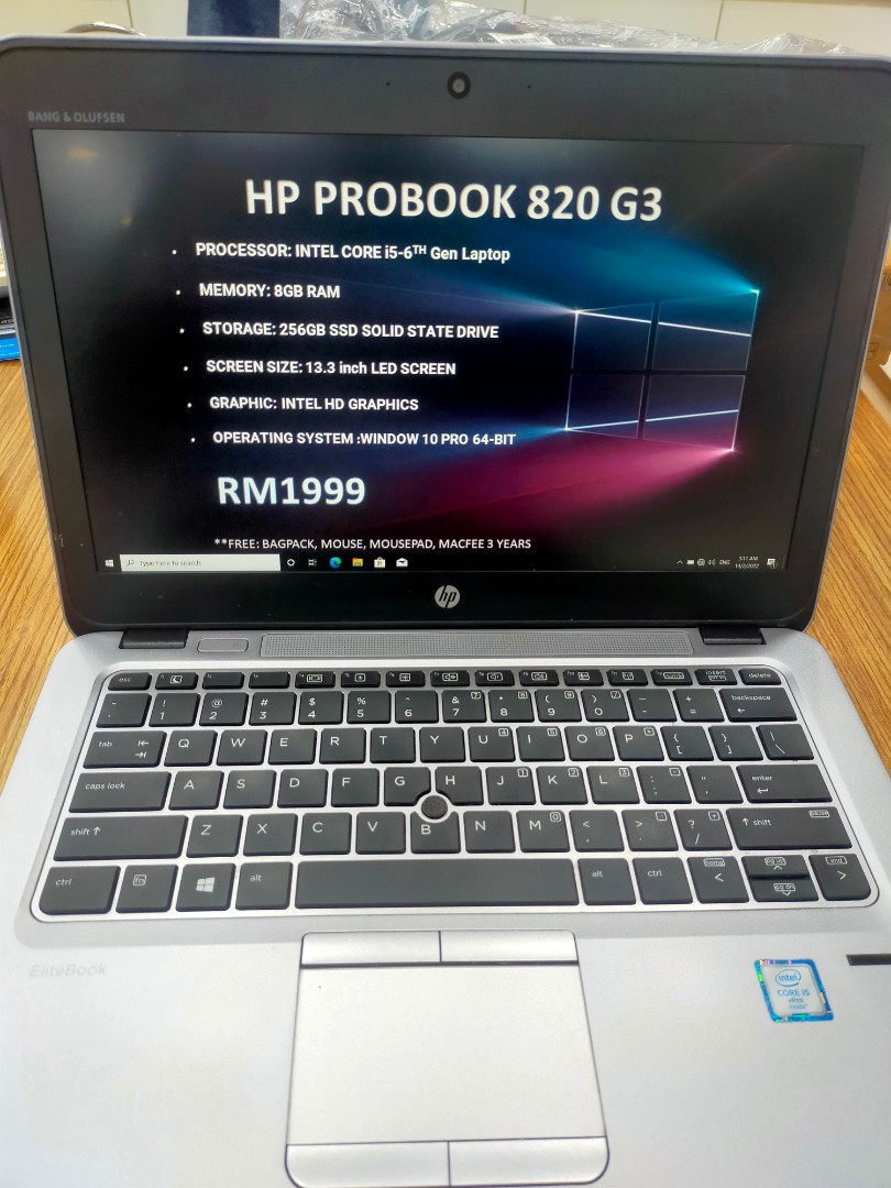 Hp Probook 820 G3 Electronics Computers Laptops On Carousell 0480