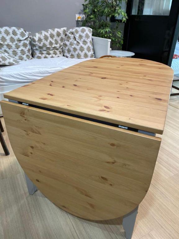 IKEA Dining Table Gamleby Gateleg Foldable Table, Furniture & Home