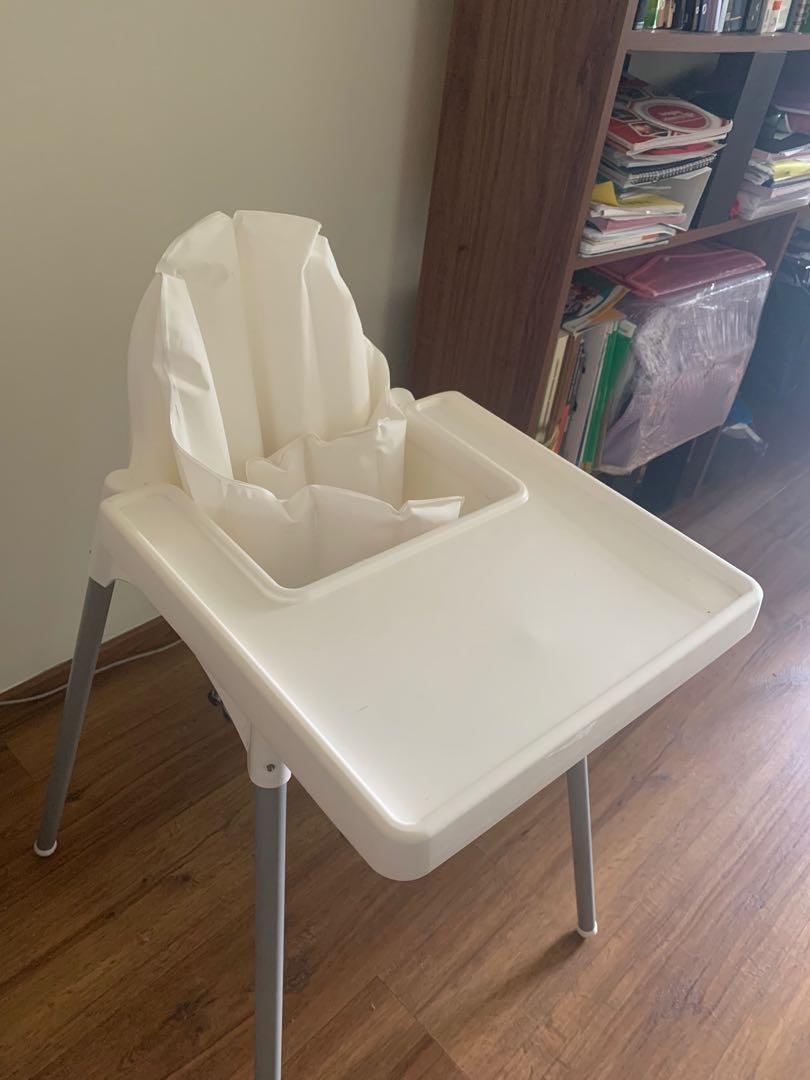 Ikea High Chair with Table and cushion, Babies & Kids, Baby Nursery
