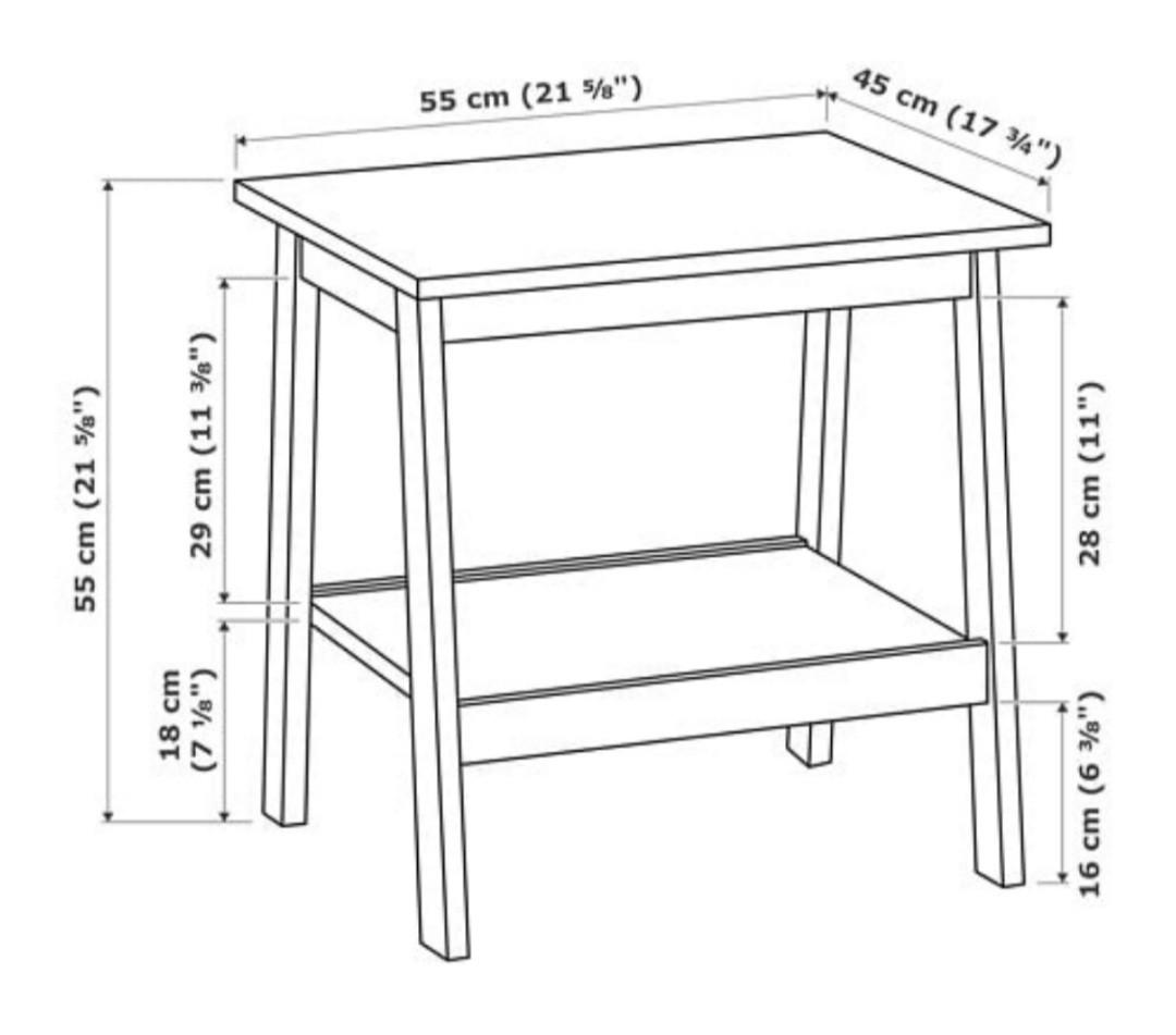 Ikea side table, Furniture & Home Living, Furniture, Tables & Sets on