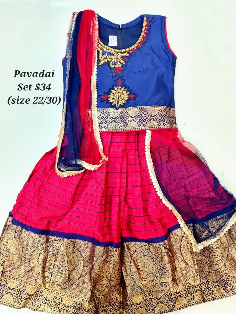 Newborn pavadai set sales