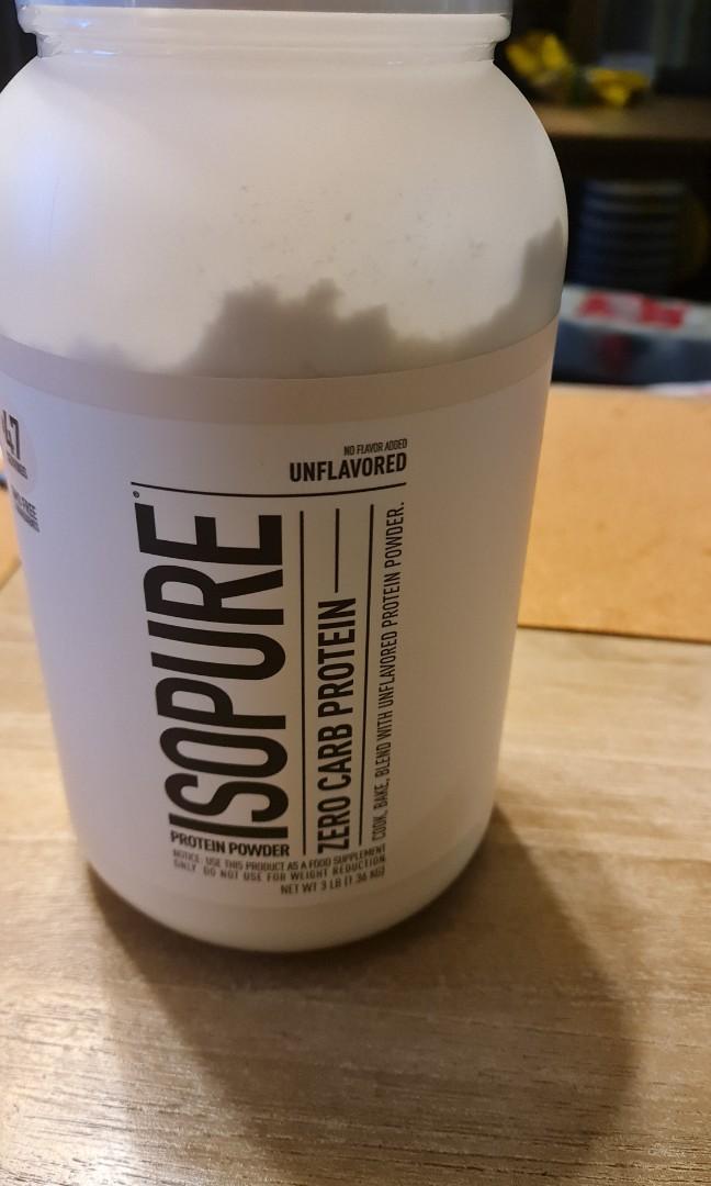 Isopure whey protein. Zero carb pure whey protein 3 lb big bottle