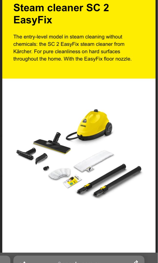 Karcher SC2 steam cleaner, Furniture & Home Living, Cleaning & Homecare