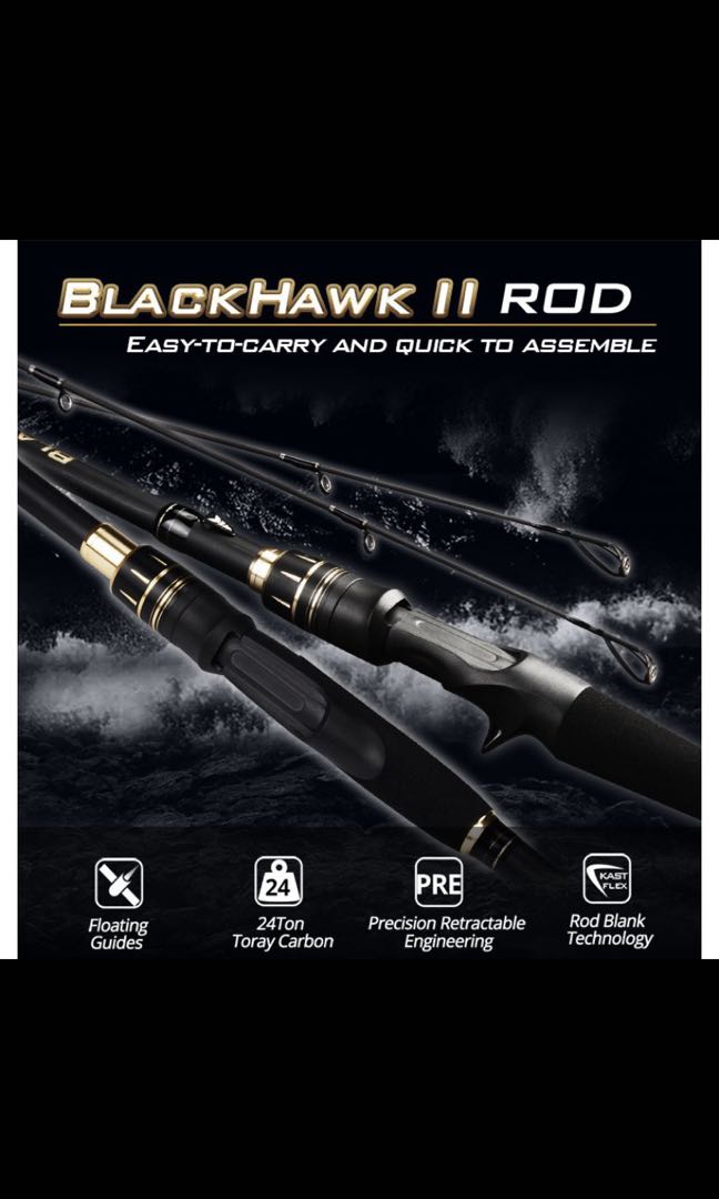 Kastking Blackhawk II telescopic fishing rod, Sports Equipment