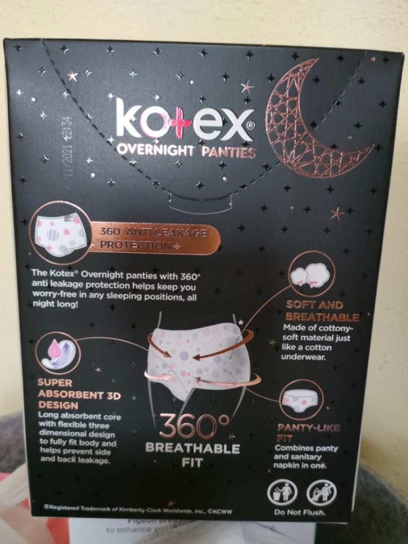 Kotex Overnight Panties Small to Medium, Babies & Kids, Maternity