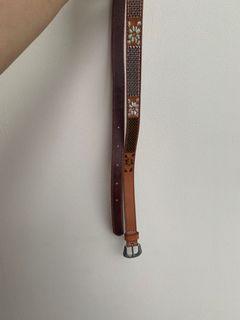 Leather belt