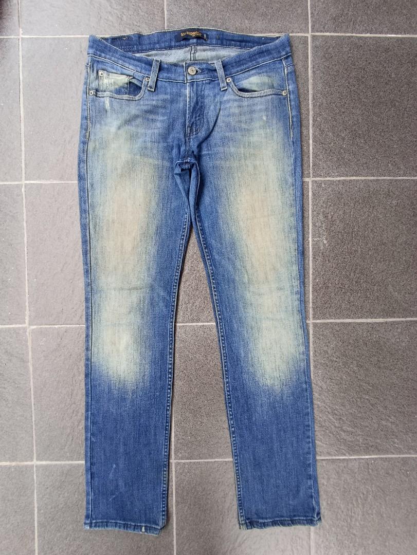 Levis 524 Blue Wash Superlow Jeans 