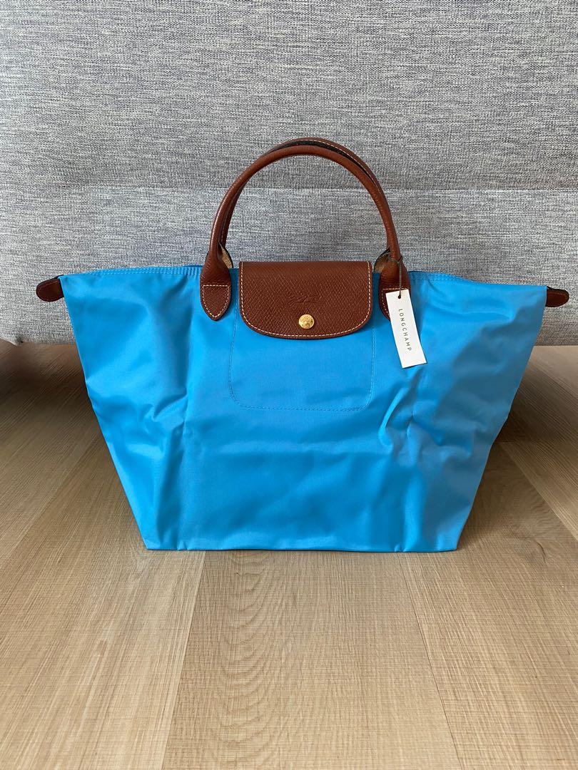 longchamp le pliage medium short handle