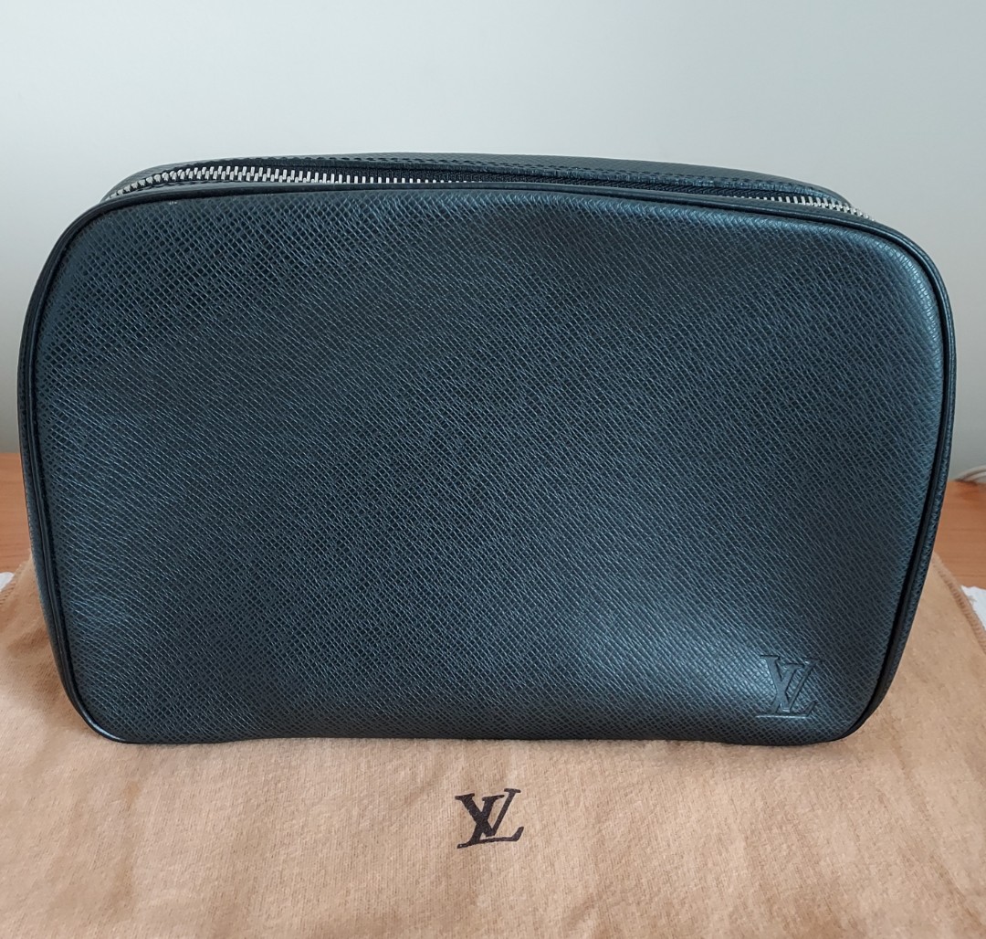 LOUIS VUITTON MEN'S TOILETRY BAG (TAIGA LEATHER)!, Luxury, Accessories