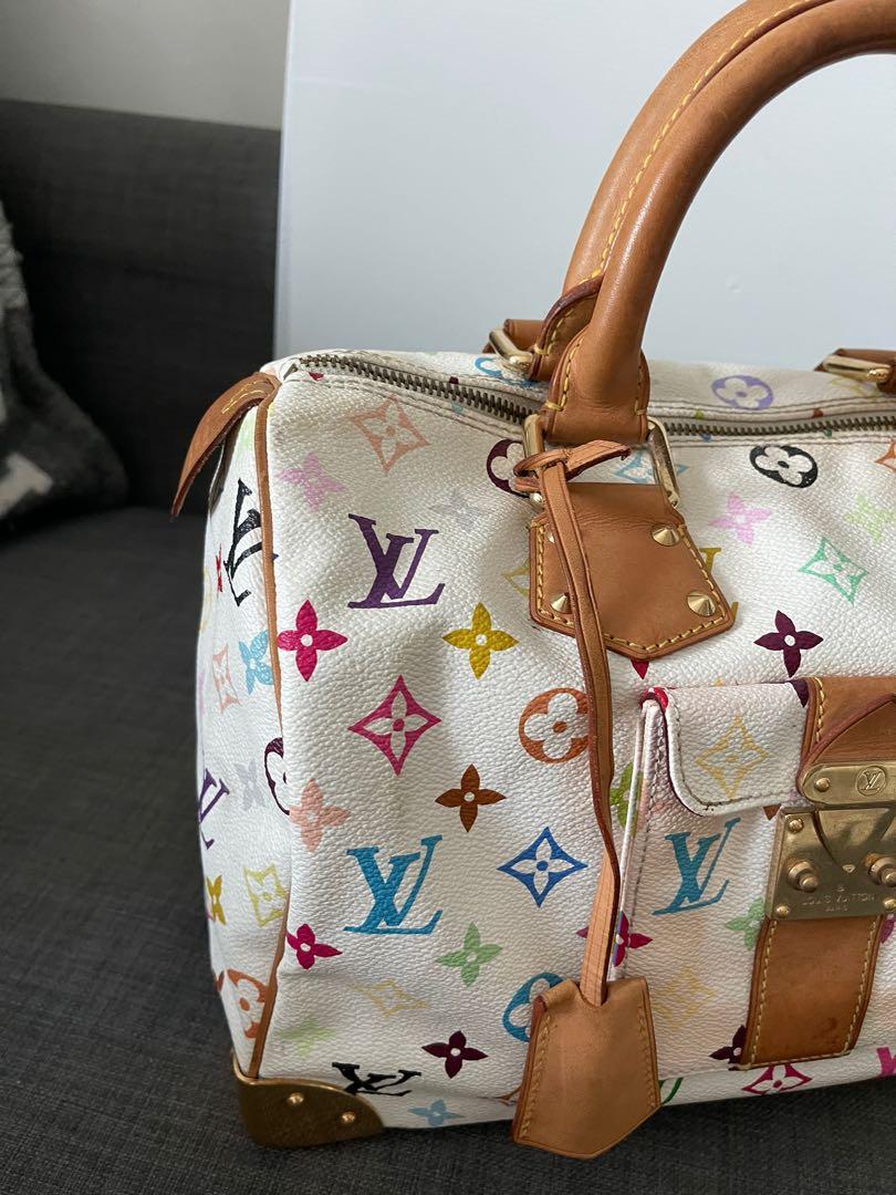 Lv white monogram hot sale bag
