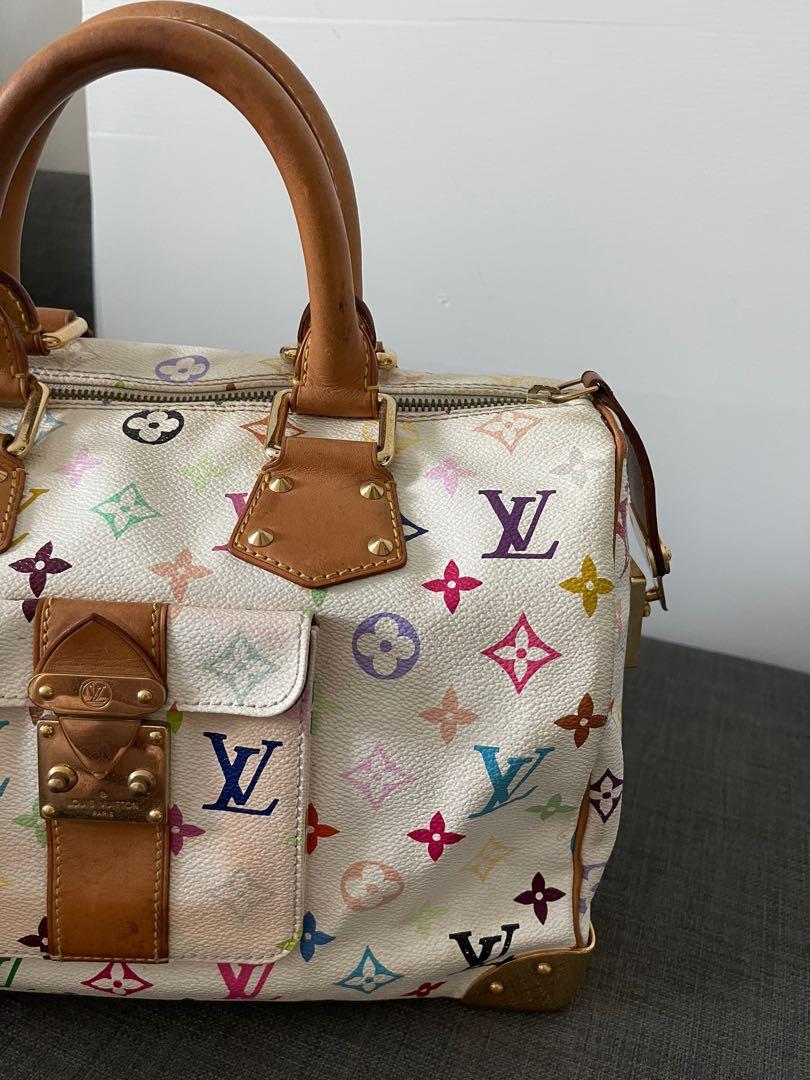 Louis Vuitton Louis Vuitton Speedy 30 White Multicolor Monogram