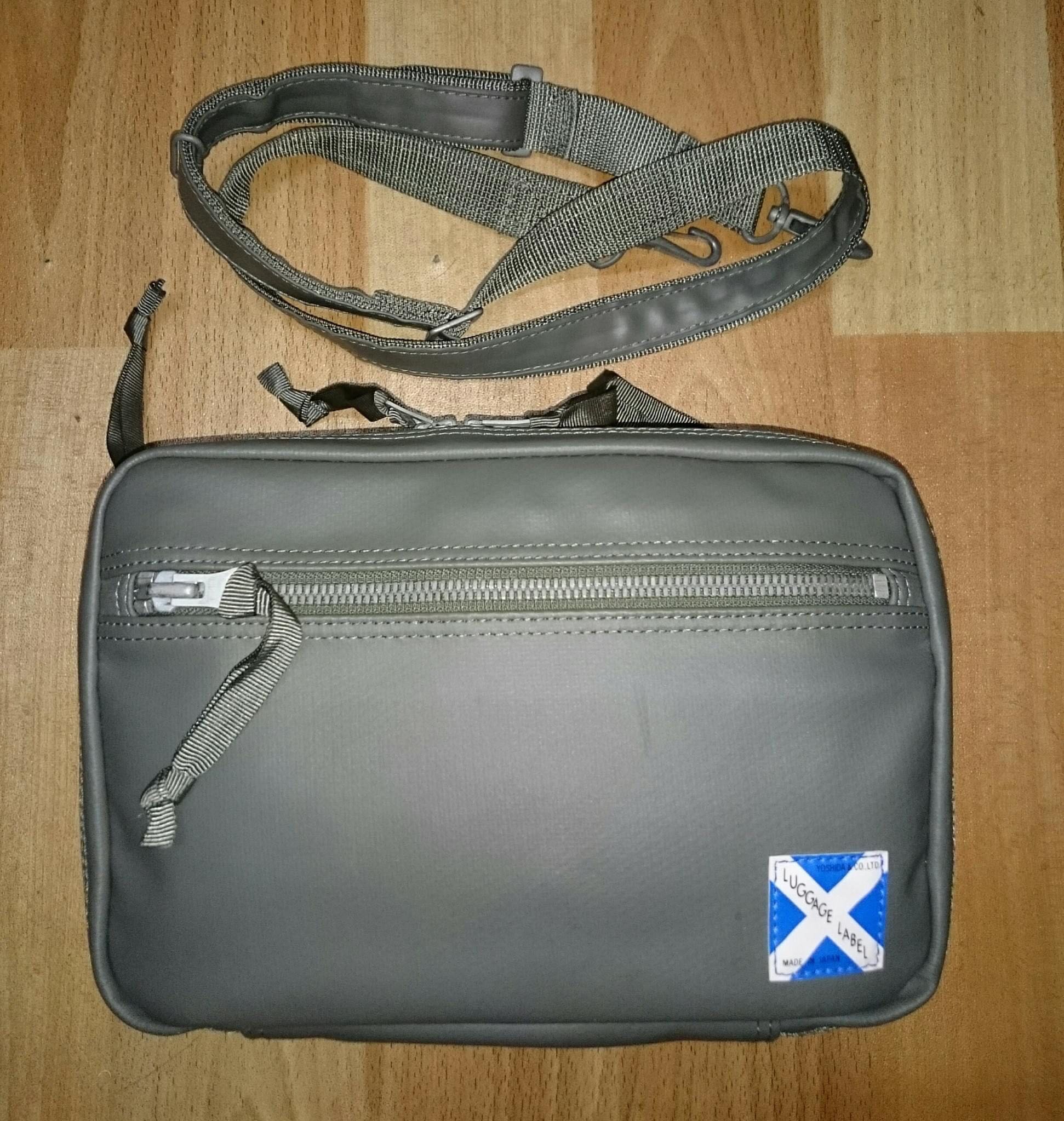 Luggage label sling bag sales