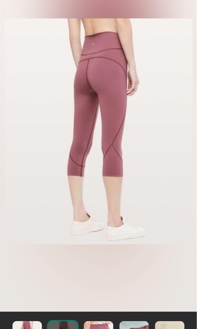 Lululemon In Movement Crop US10 Men s Fashion Activewear on Carousell