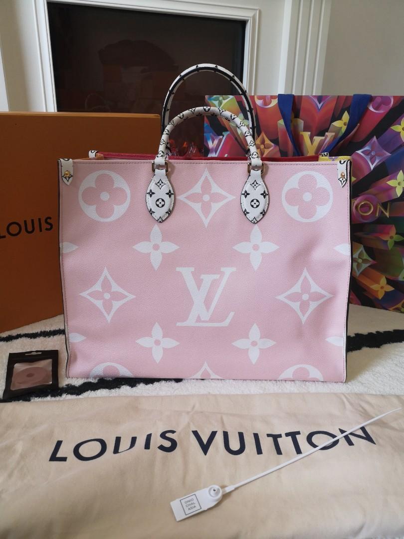 LV Louis Vuitton On the Go GM Size Limited Ed in Rouge Multicolor