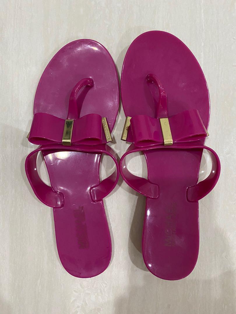 Michael kors sale slippers womens purple