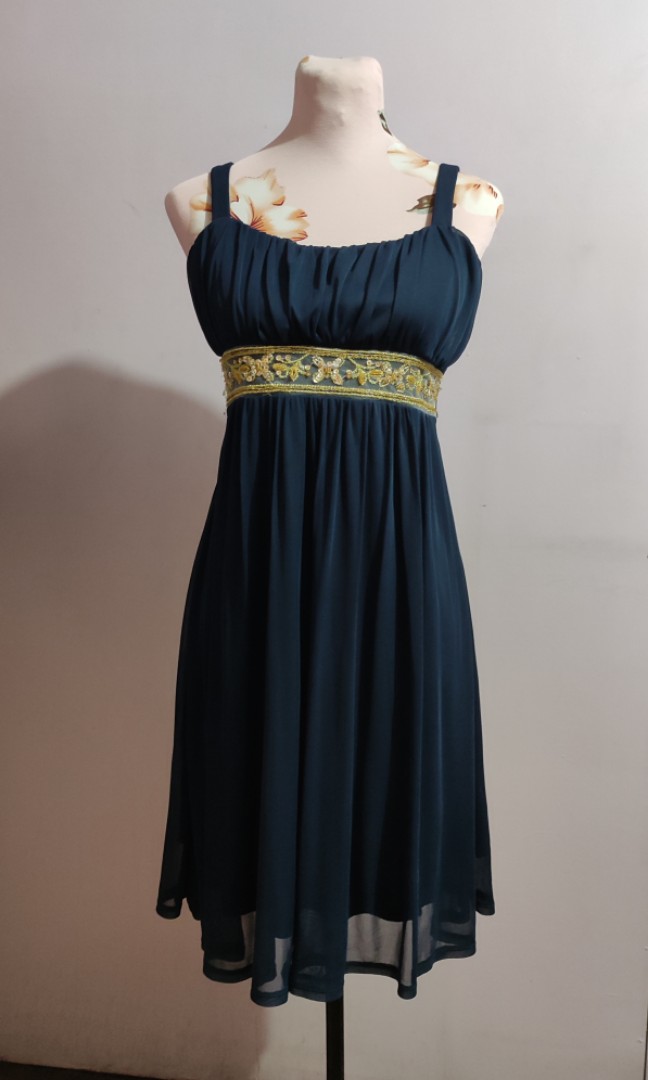 Midnight blue semi formal dress hot sale