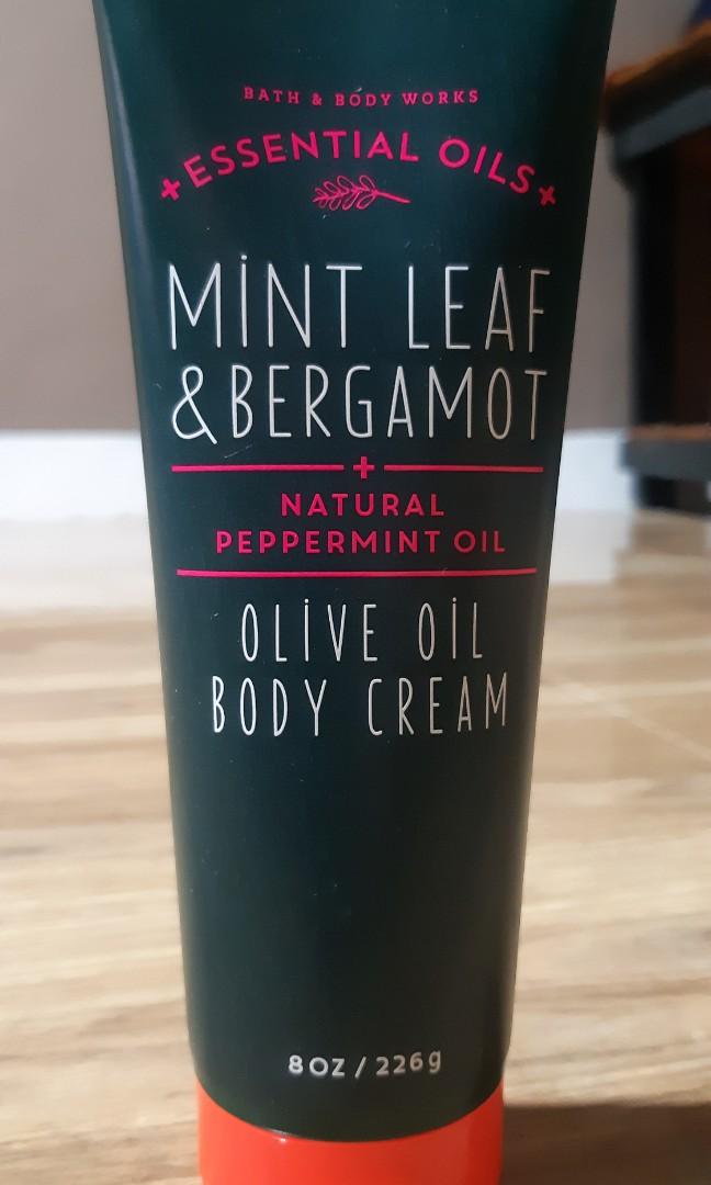 MINT LEAF AND BERGAMOT Body Cream by Bath and Body Works, Beauty & Personal Care, Bath & Body