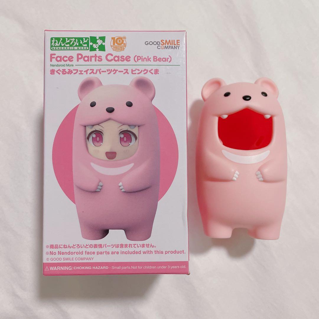 NENDOROID MORE Pink Bear Good Smile Company Kigurumi Face Parts Case 