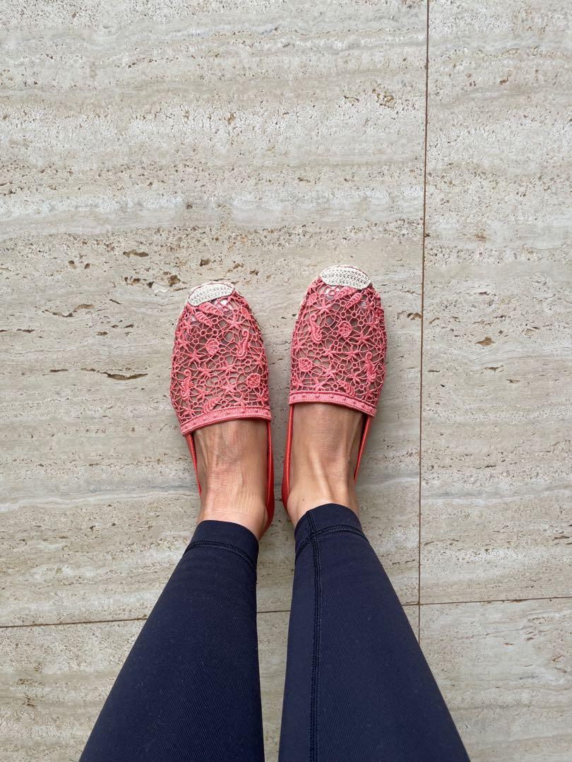 Valentino store lace espadrilles