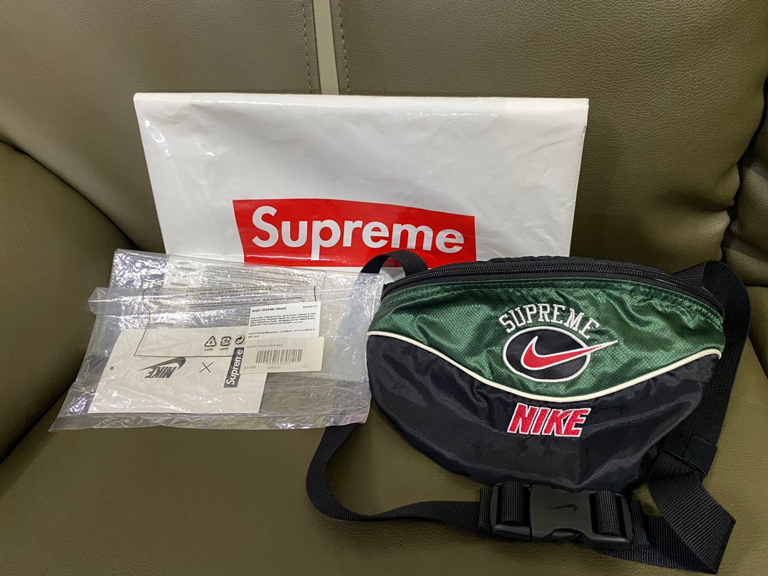 Nike x Supreme SS19 Green Shoulder Bag