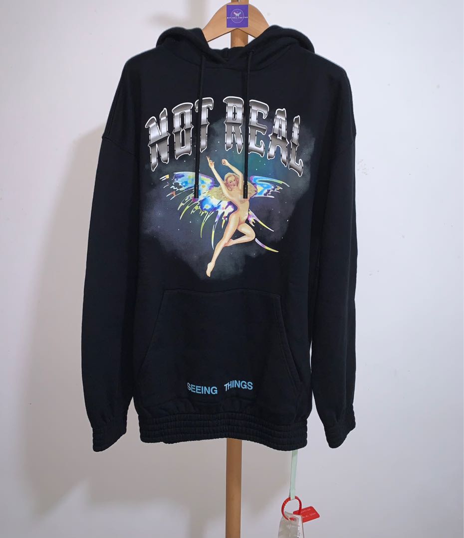 Off white not deals real angel hoodie