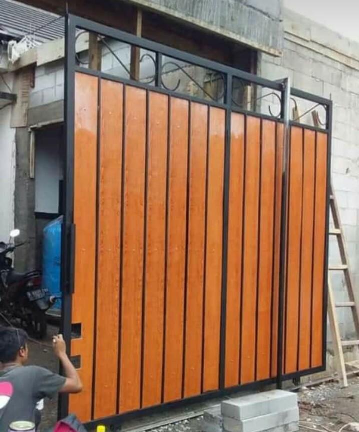 Pagar rumah,pagar grc motif kayu, Perabotan Rumah di Carousell