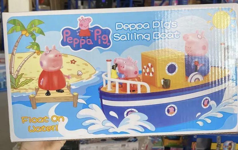 Peppa Pig Sailing boat with Peppa figurines, Hobbies & Toys, Toys